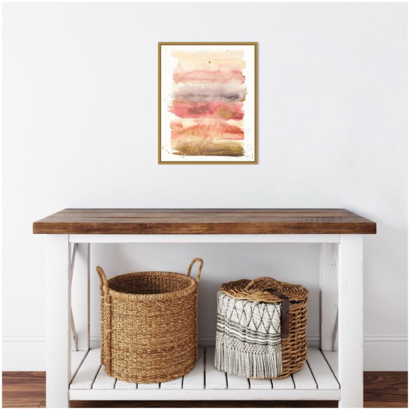 Desert Blooms Abstract I Framed Canvas Wall Art Print