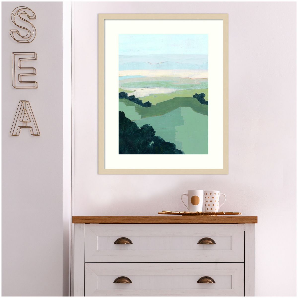 Halcyon Overlook I by Grace Popp Wood Framed Wall Art Print