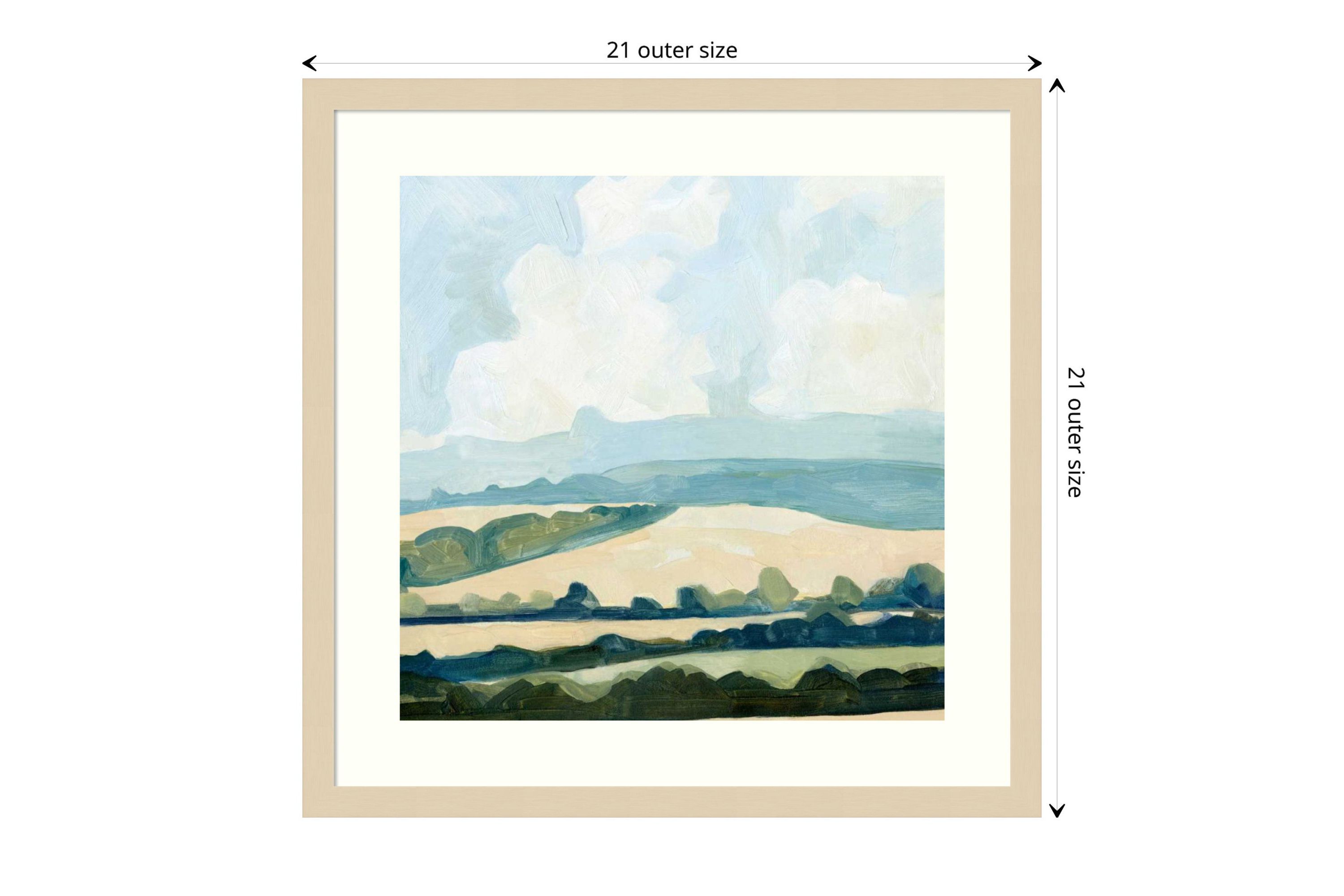 Fieldscape II Framed Wall Art Print