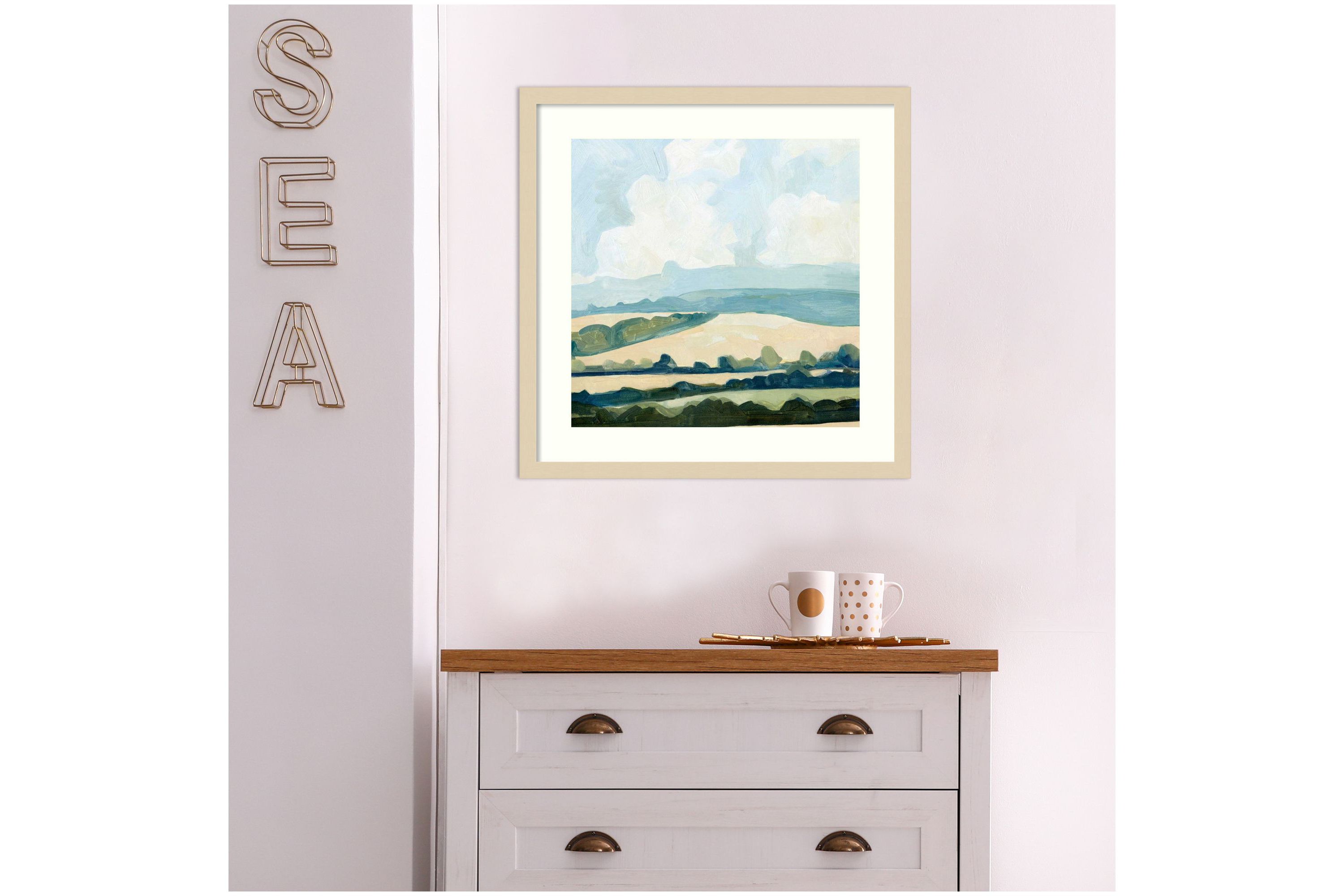 Fieldscape II Framed Wall Art Print