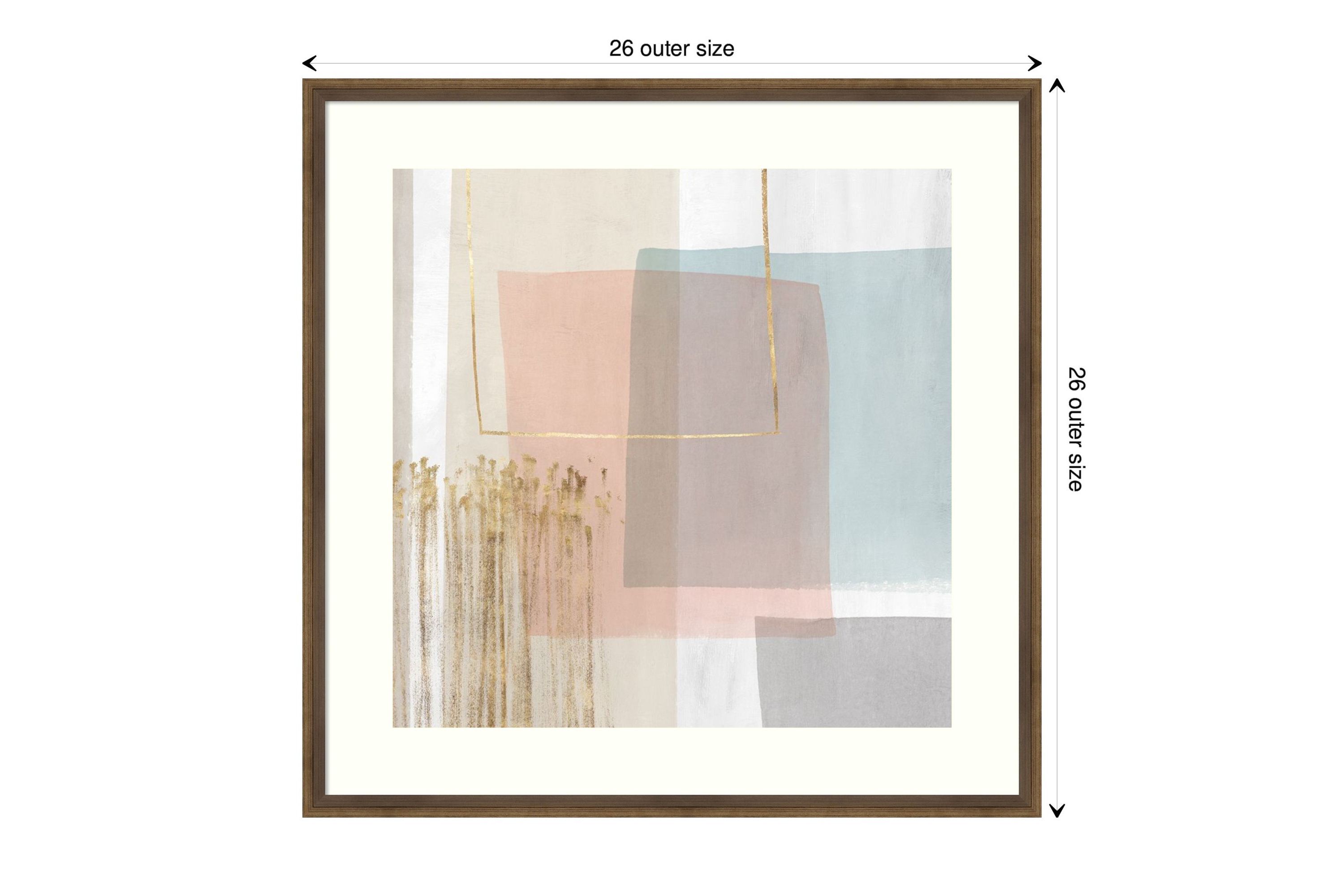 Blushed I Framed Wall Art Print