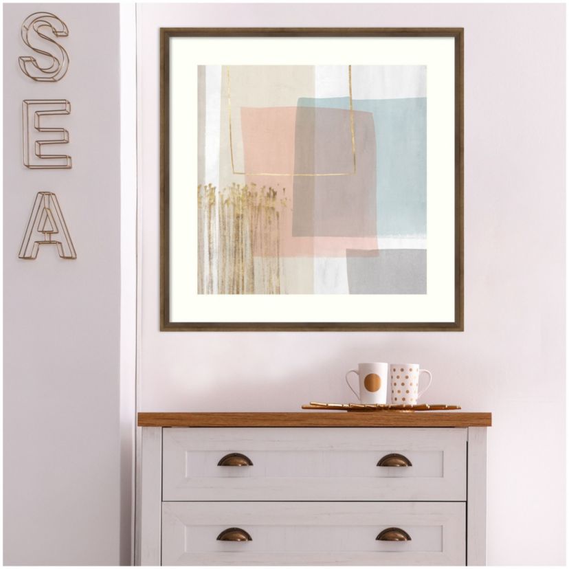 Blushed I Framed Wall Art Print