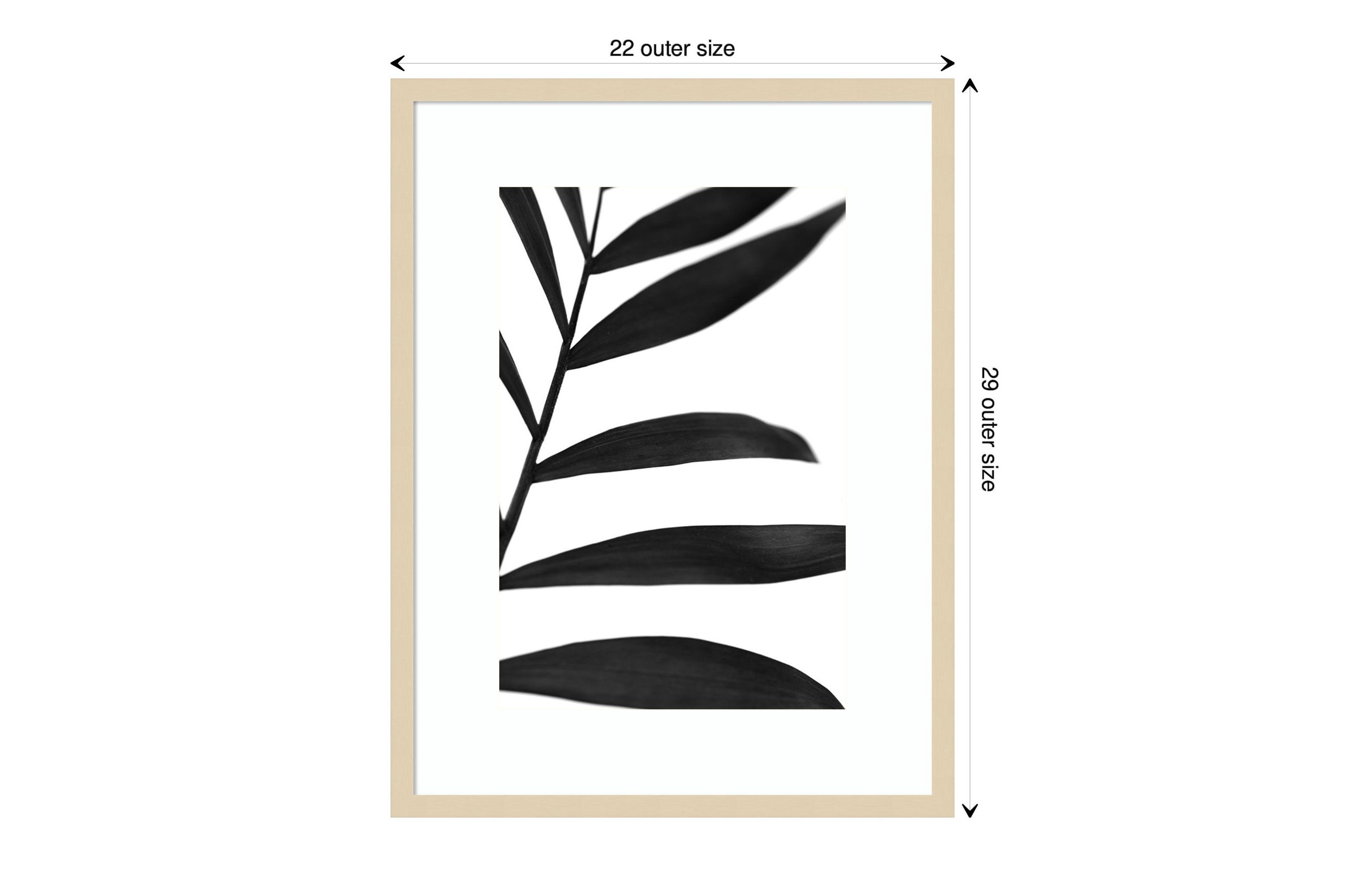 Black Palms V Framed Wall Art Print