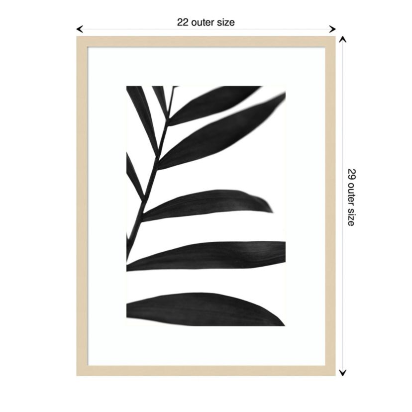 Black Palms V Framed Wall Art Print