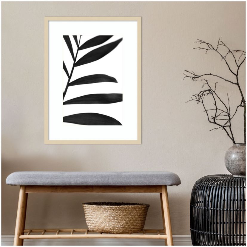 Black Palms V Framed Wall Art Print