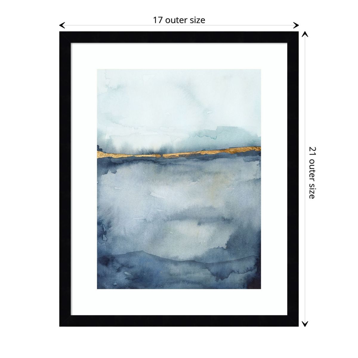 Coastal Horizon II Framed Wall Art Print
