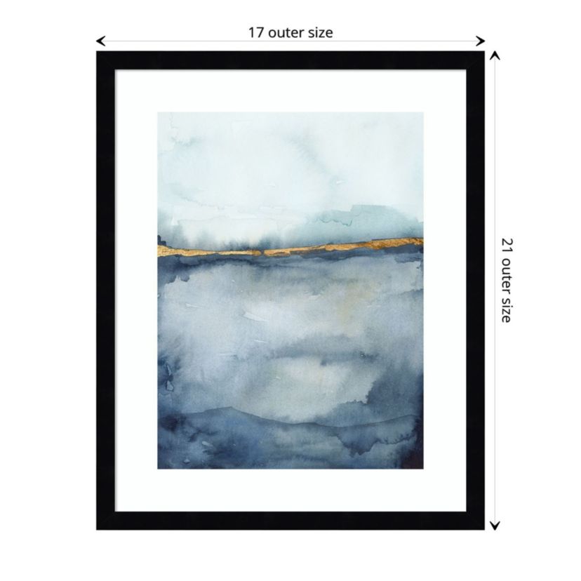 Coastal Horizon II Framed Wall Art Print