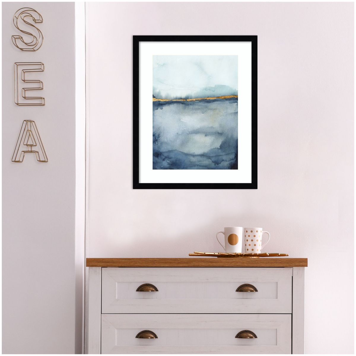 Coastal Horizon II Framed Wall Art Print