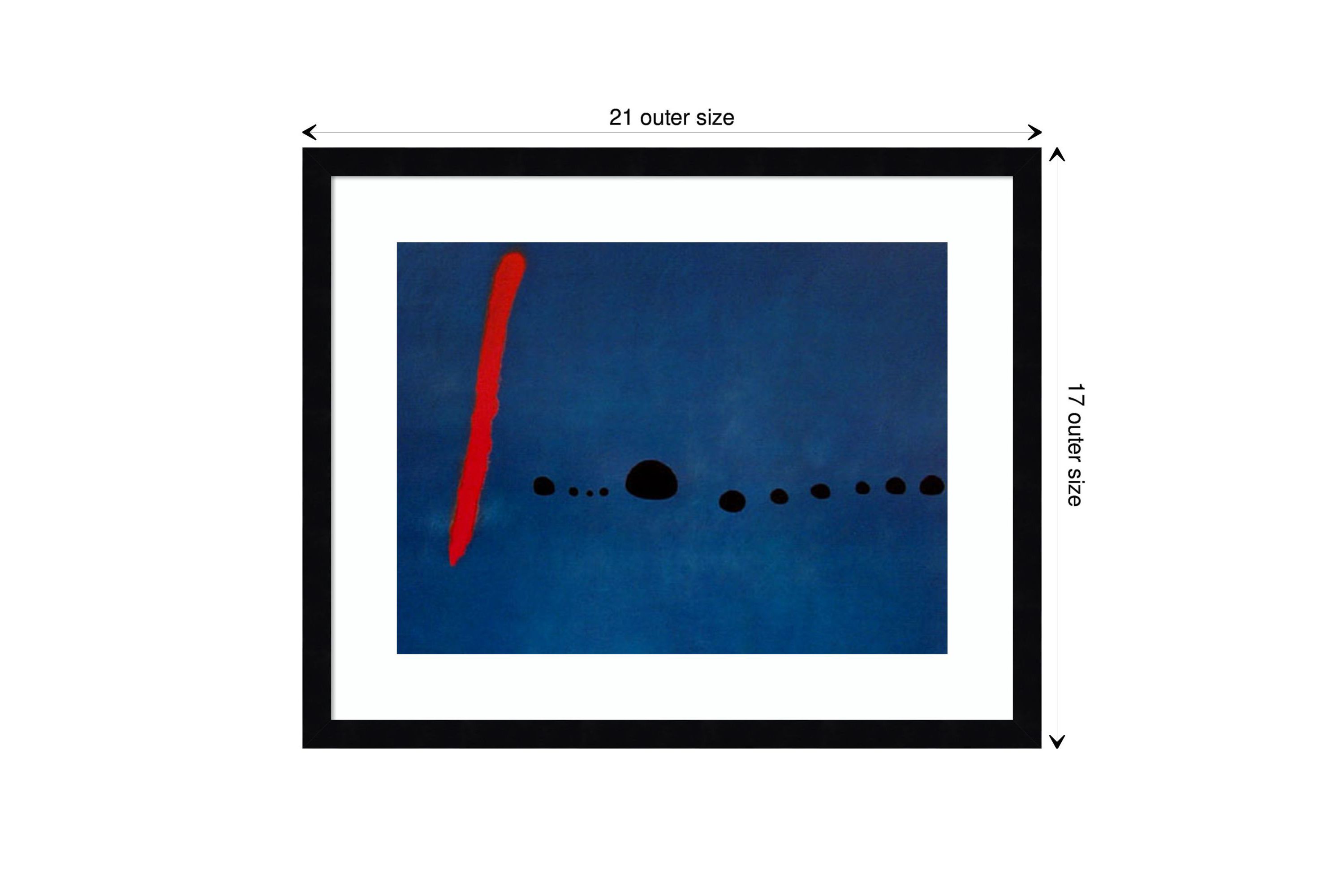 Bleu II Framed Wall Art Print