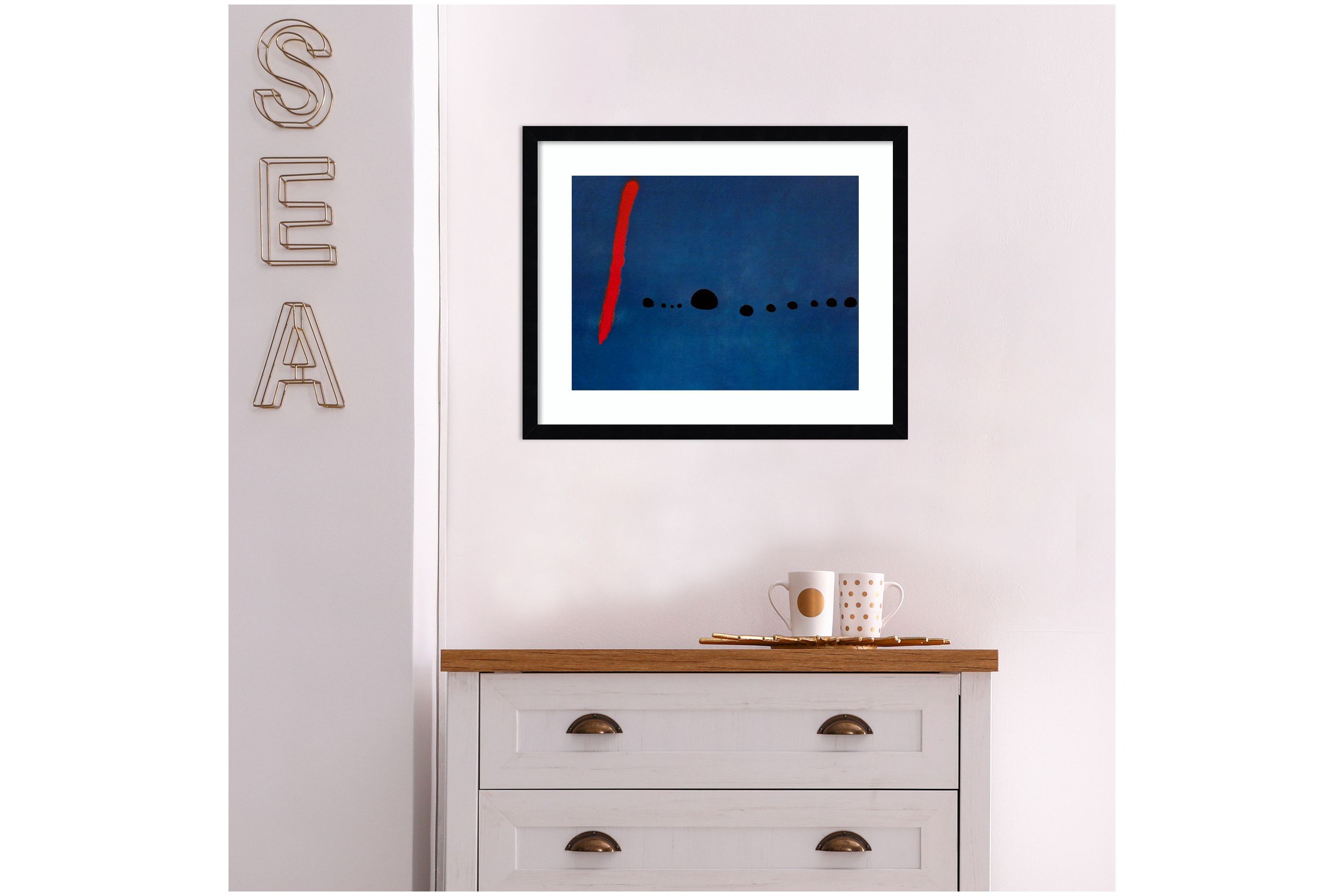 Bleu II Framed Wall Art Print