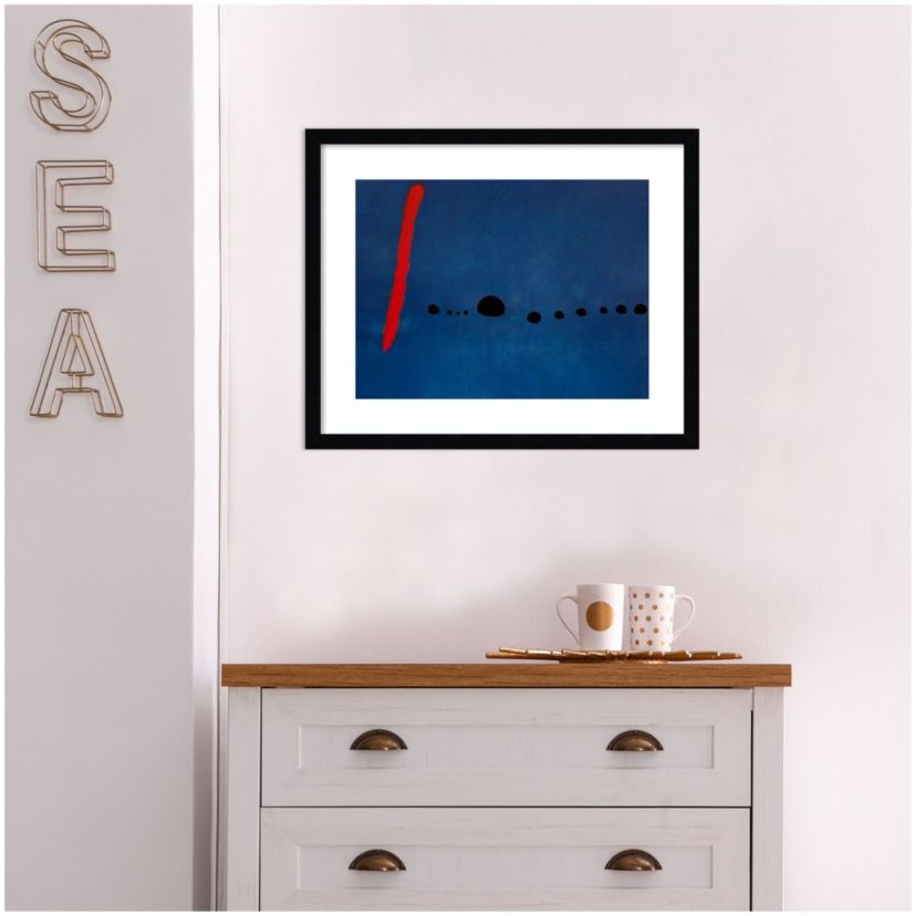 Bleu II Framed Wall Art Print