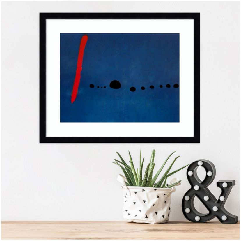 Bleu II Framed Wall Art Print