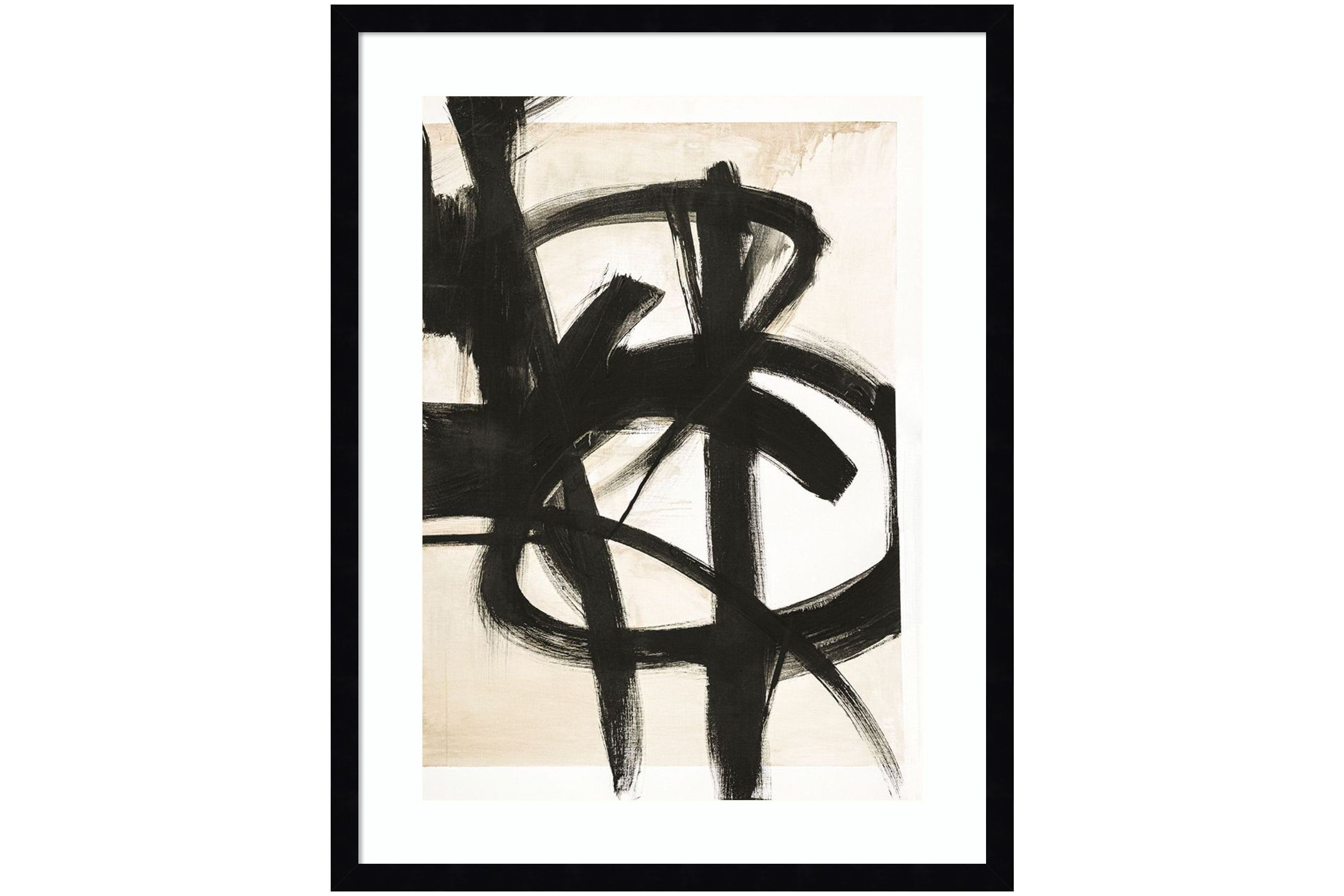 Graphical Shapes 7 by Design Fabrikken Wood Framed Wall Art Print