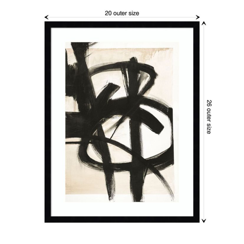 Graphical Shapes 7 by Design Fabrikken Wood Framed Wall Art Print