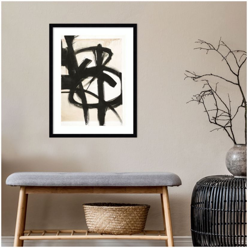 Graphical Shapes 7 by Design Fabrikken Wood Framed Wall Art Print