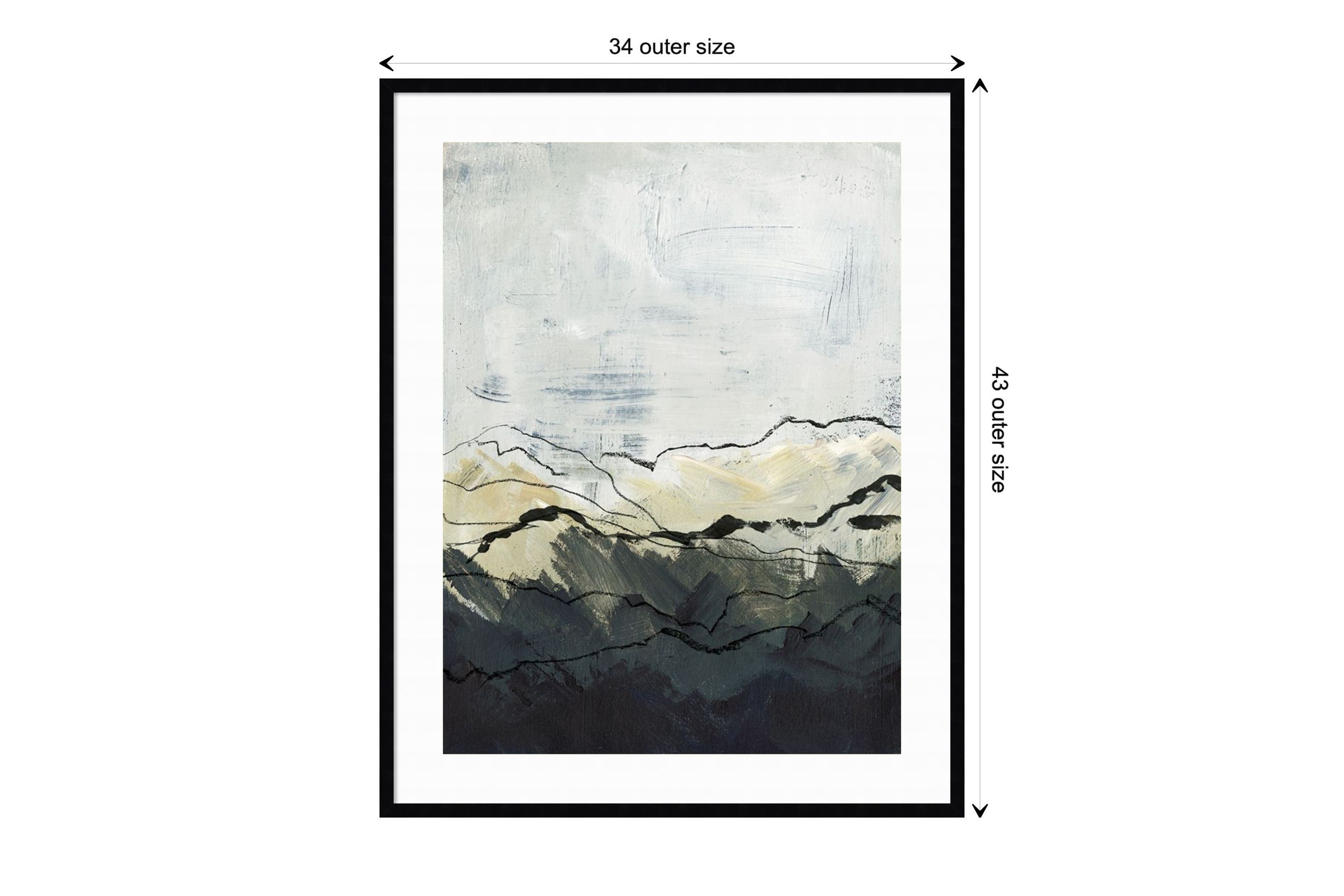 Winter Mountains I by Jennifer Paxton Parker Wood Framed Wall Art Print