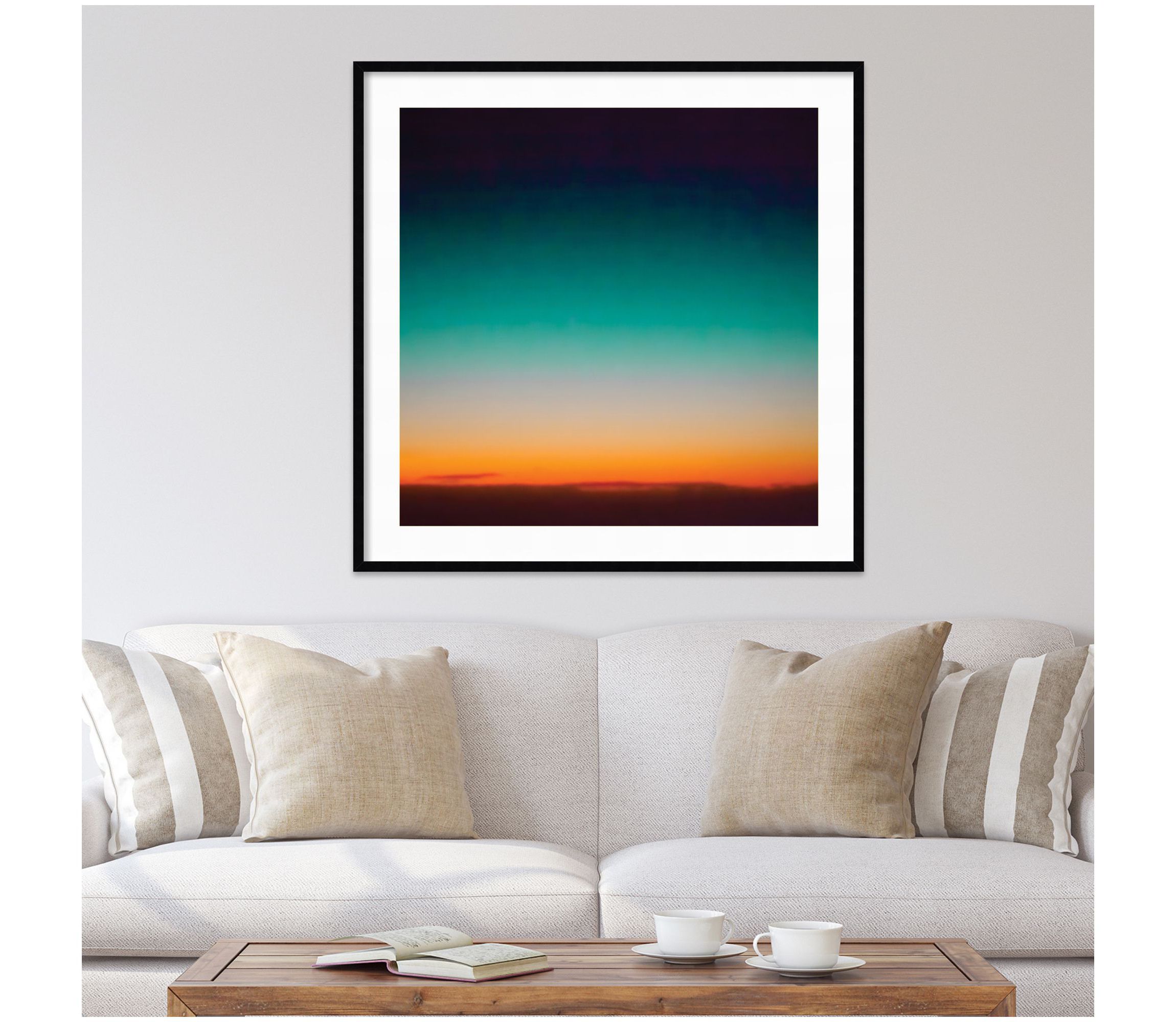 Sunrise Flying by Caroline Mint Wood Framed Wall Art Print