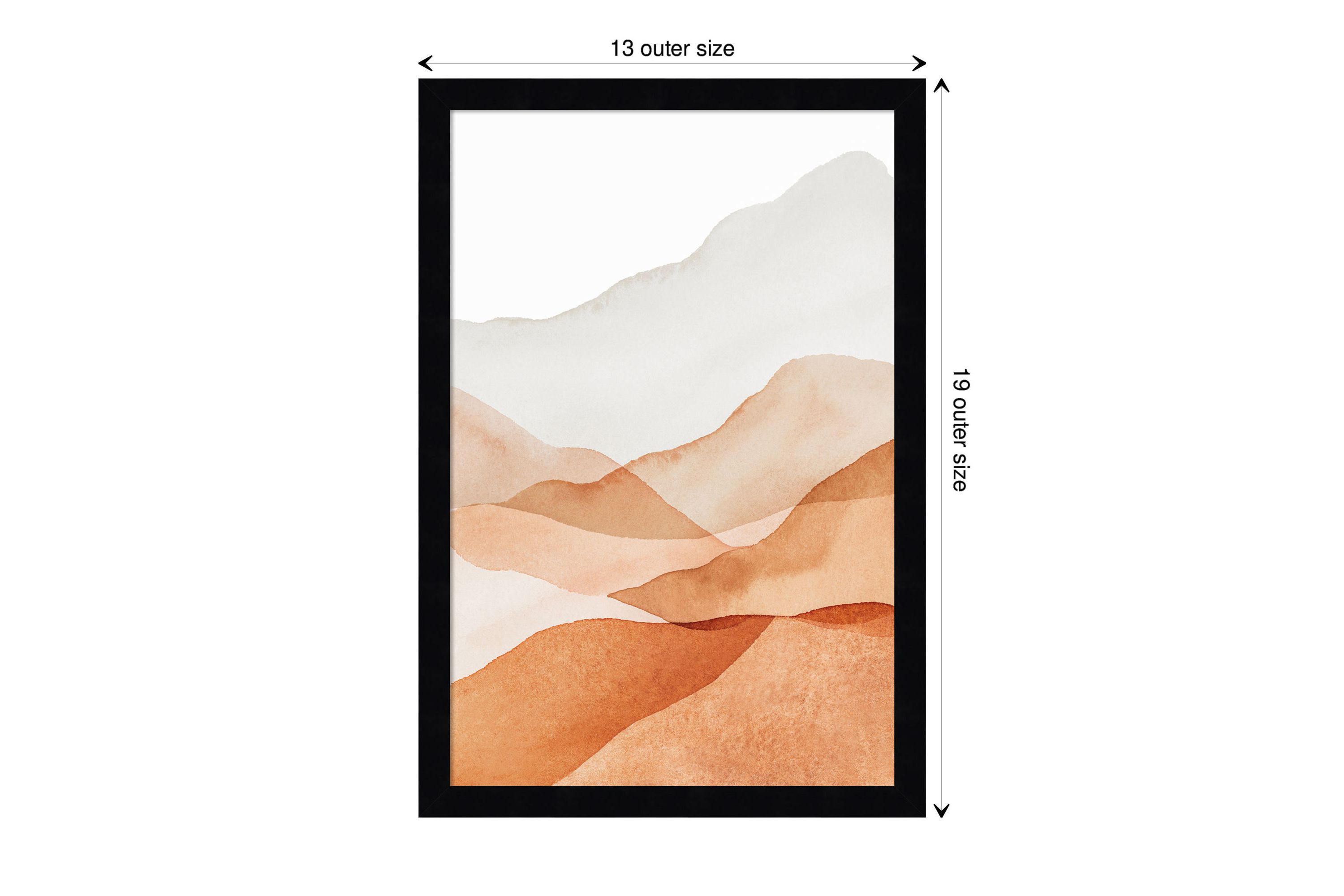 Mountain Range III Framed Wall Art Print