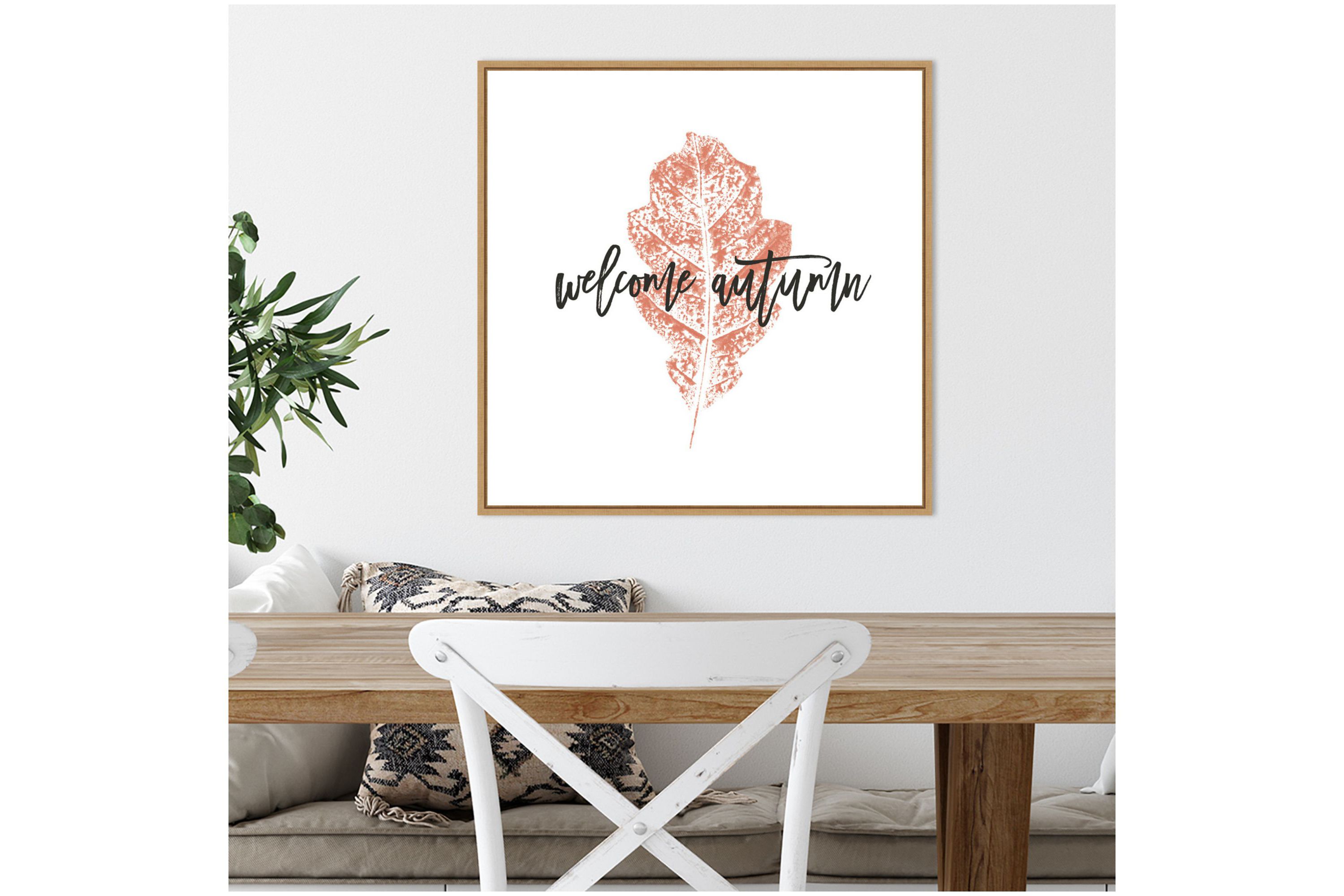 Harvest Sentiments VIII Framed Canvas Wall Art Print