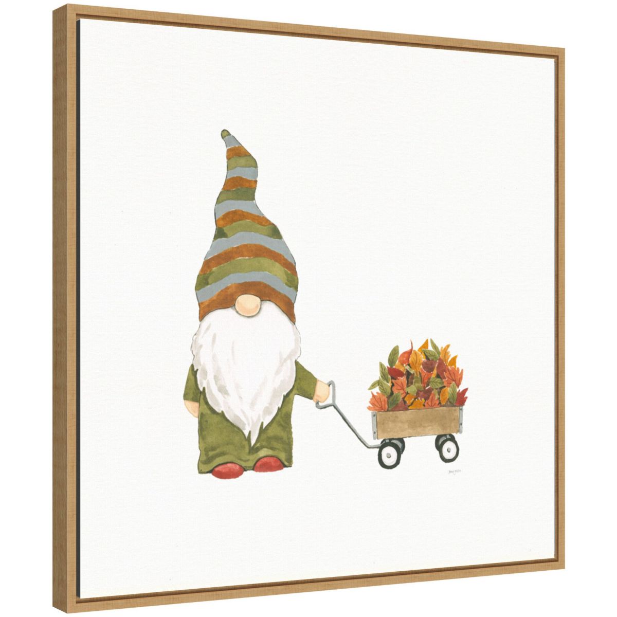 Havest Gnomes II Framed Canvas Wall Art Print