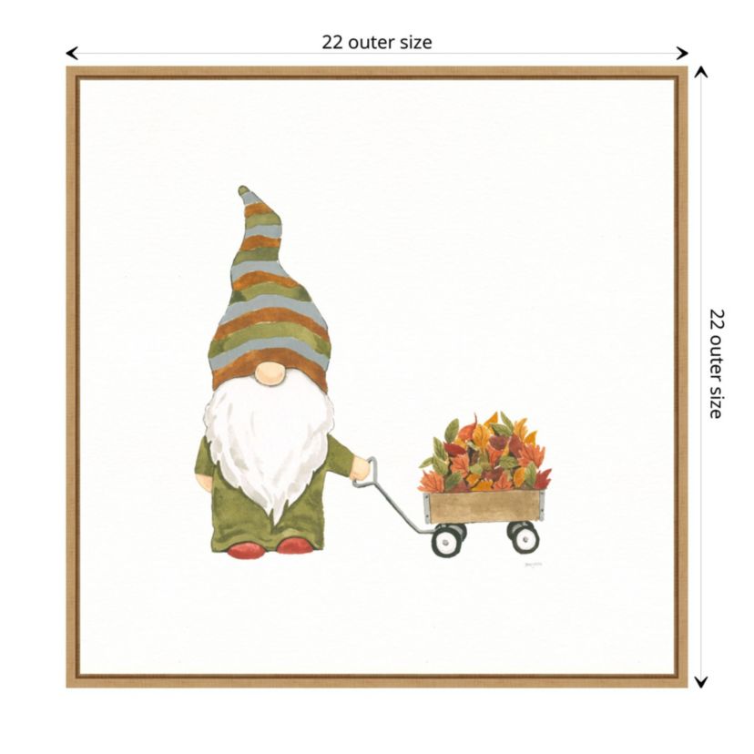 Havest Gnomes II Framed Canvas Wall Art Print