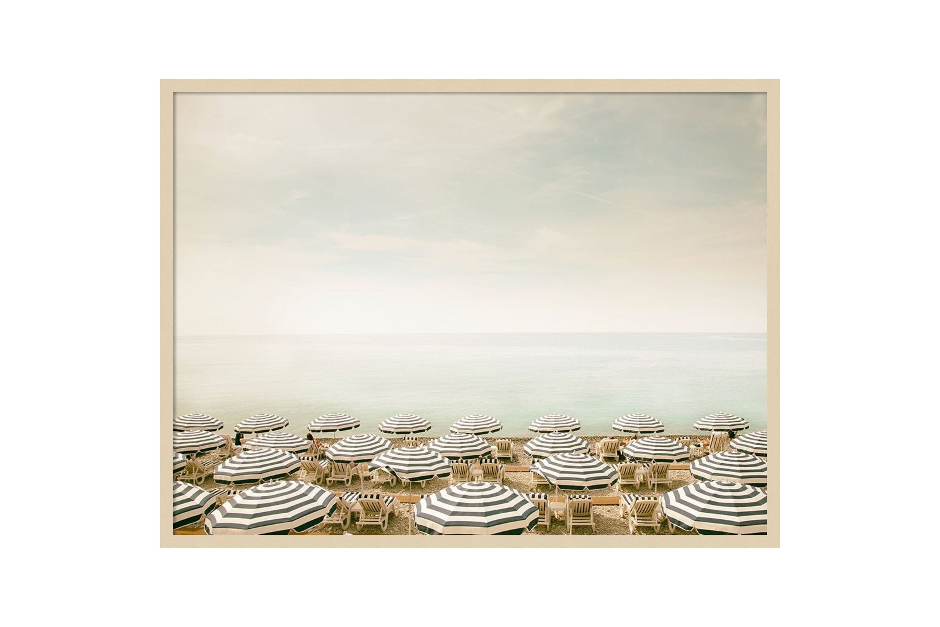 Seaside 4 (Beach) by Carina Okula Wood Framed Wall Art Print