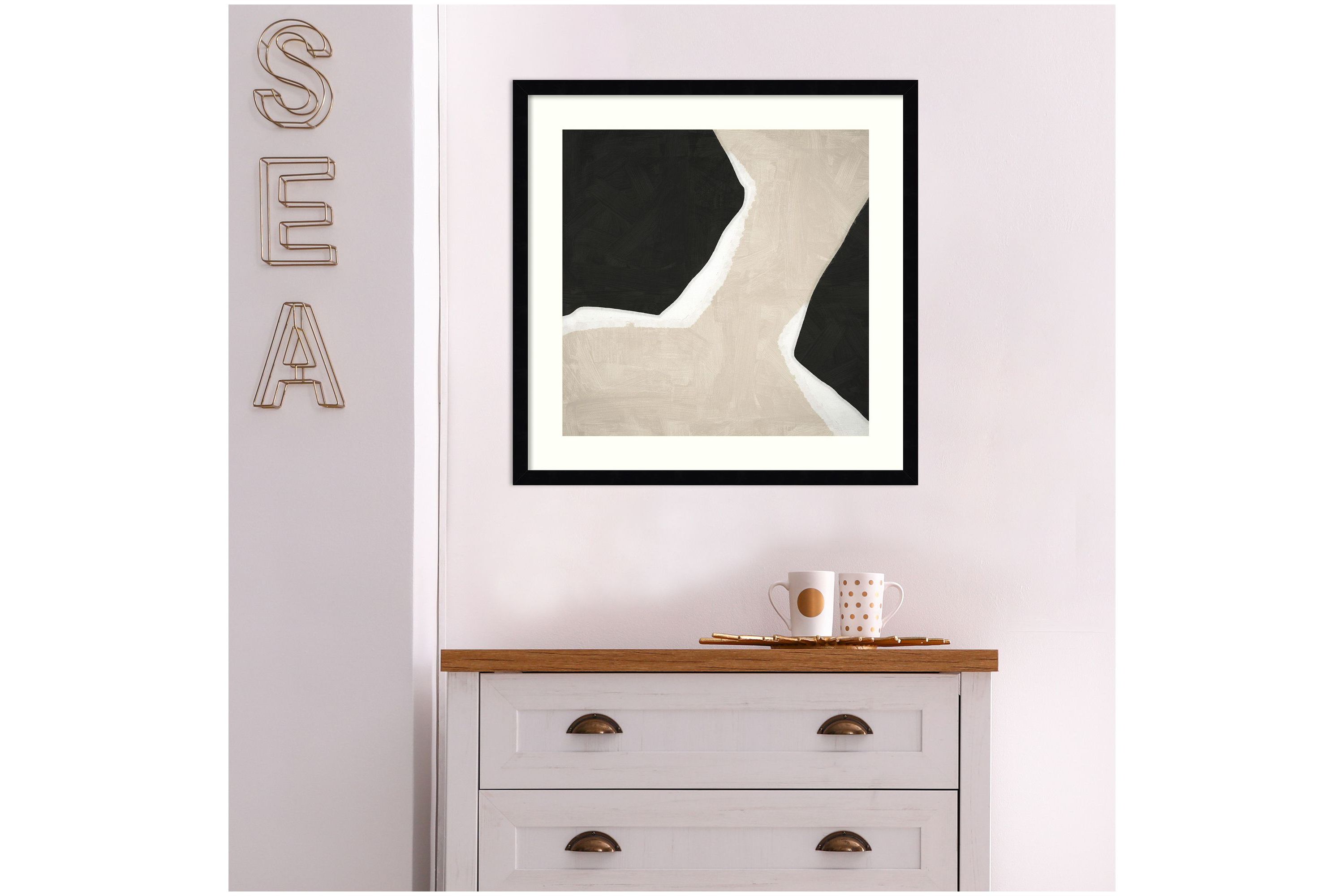 Eon I Framed Wall Art Print