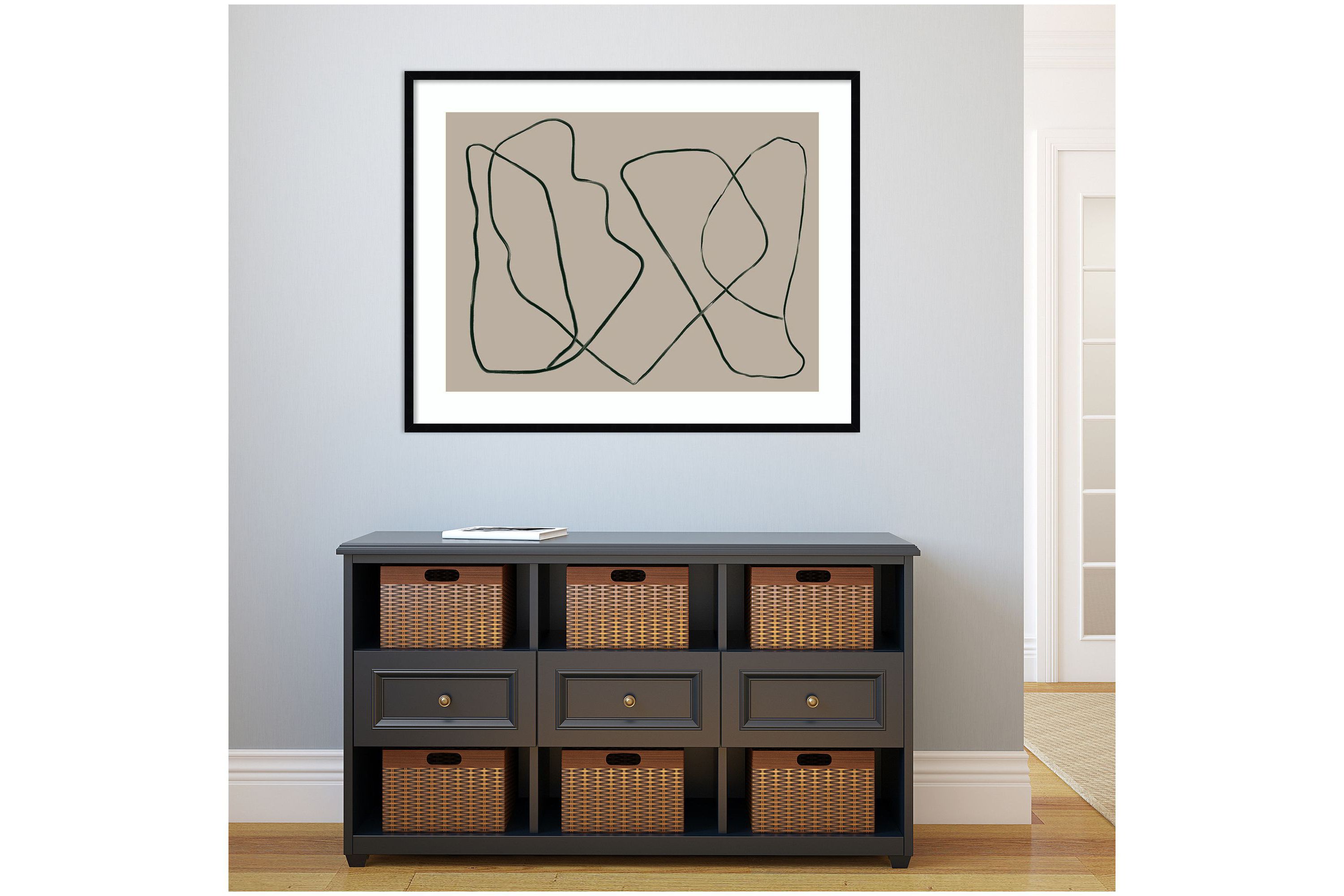 Stacks by Urban Road Wood Framed Wall Art Print