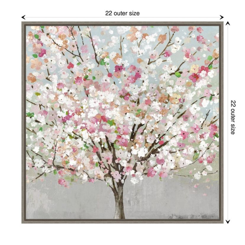 Spring Love Framed Canvas Wall Art Print