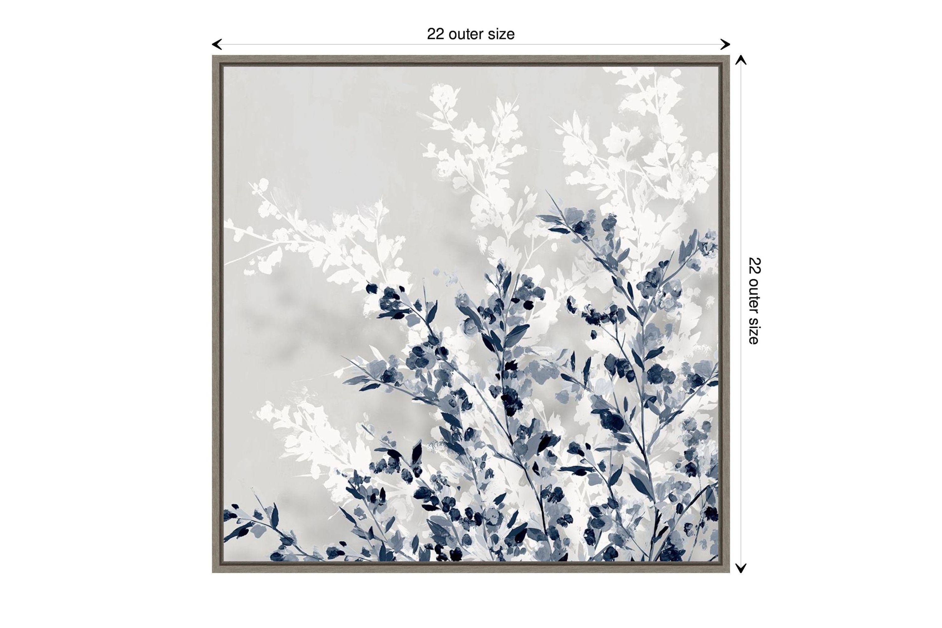 Blue Spring I Framed Canvas Wall Art Print