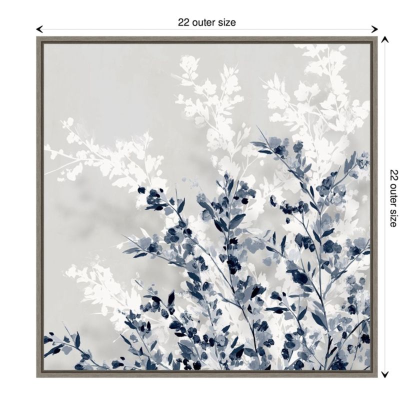 Blue Spring I Framed Canvas Wall Art Print