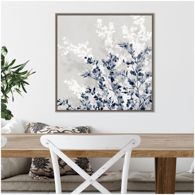 Blue Spring I Framed Canvas Wall Art Print