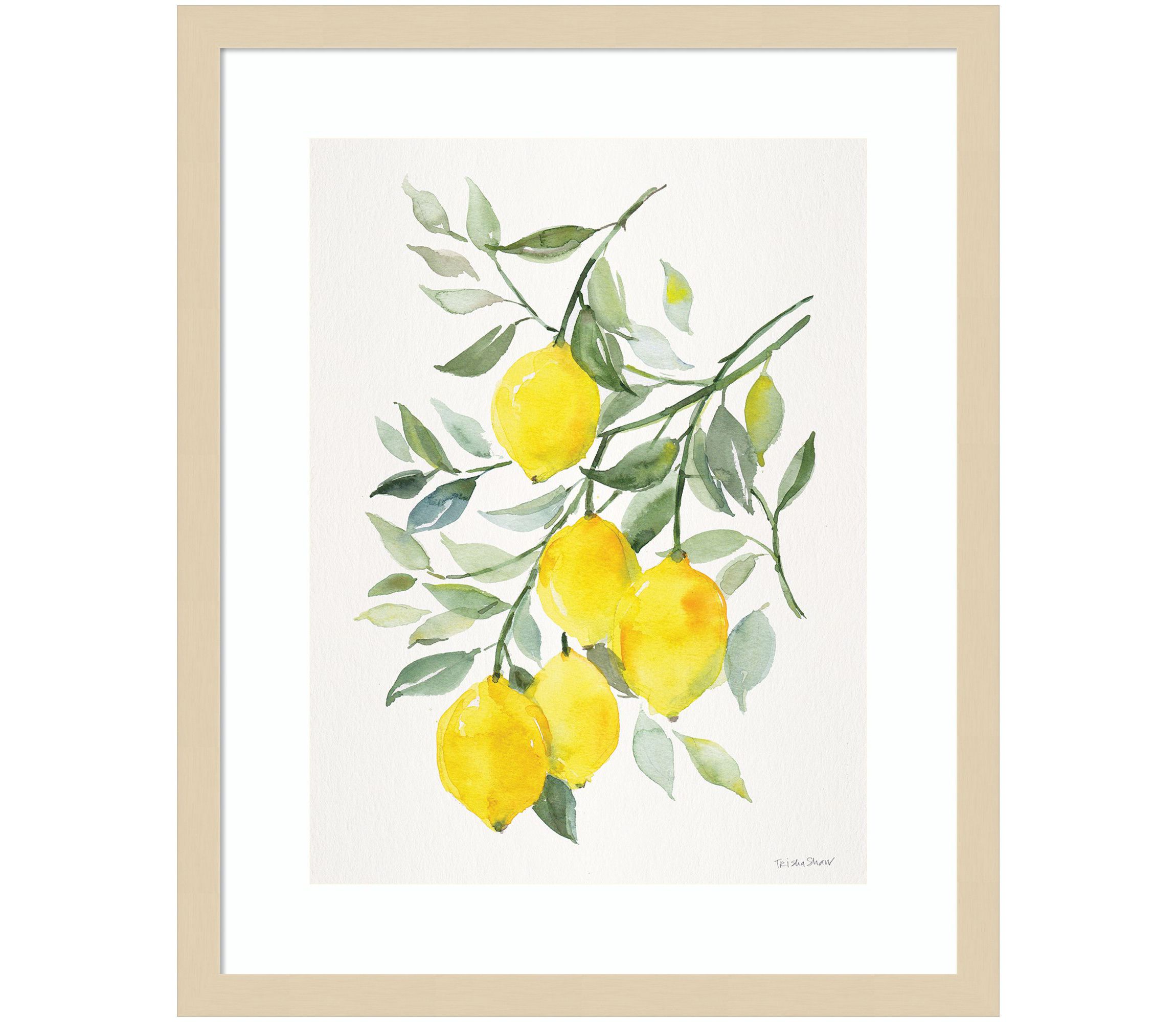 Lemon Citrus Framed Wall Art Print