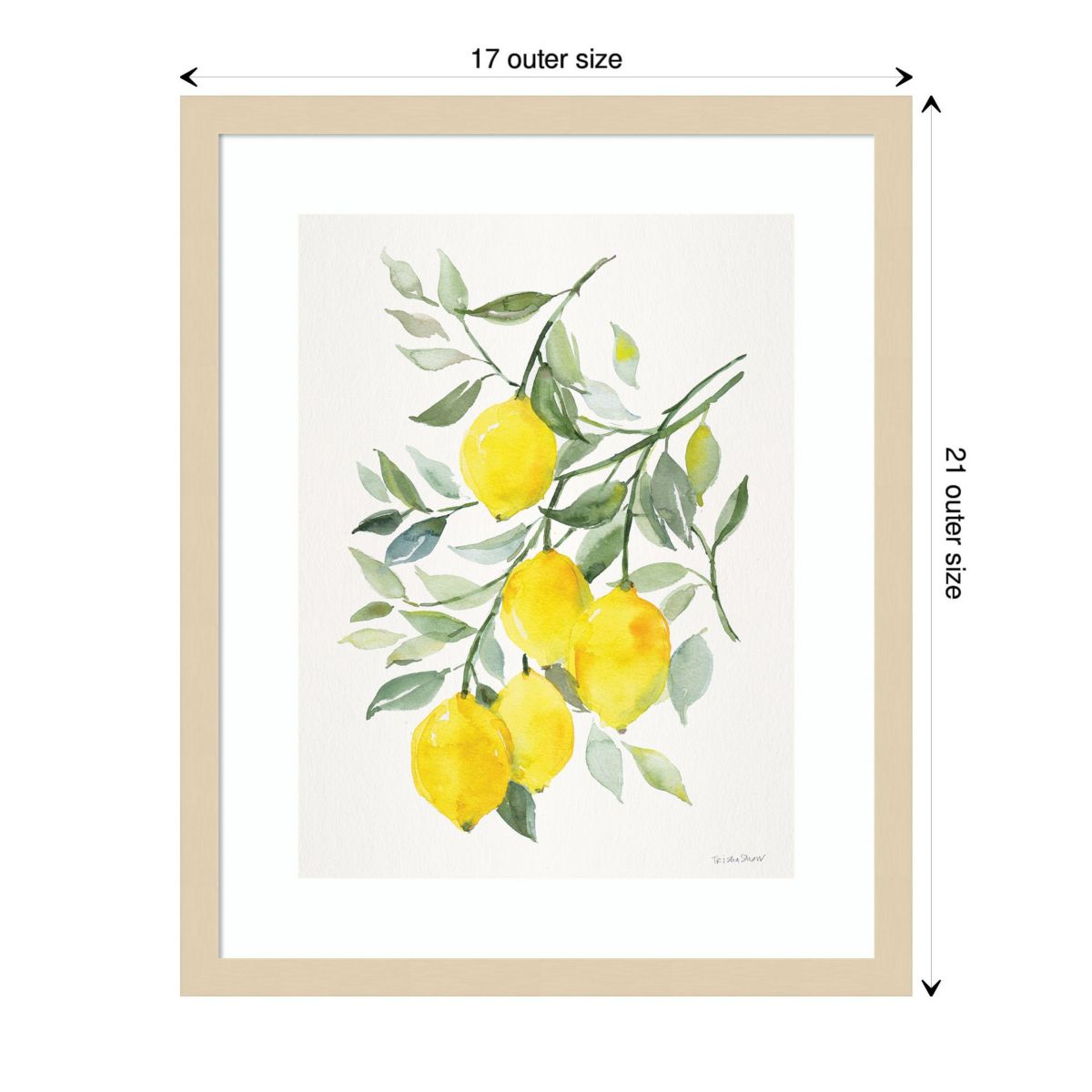 Lemon Citrus Framed Wall Art Print