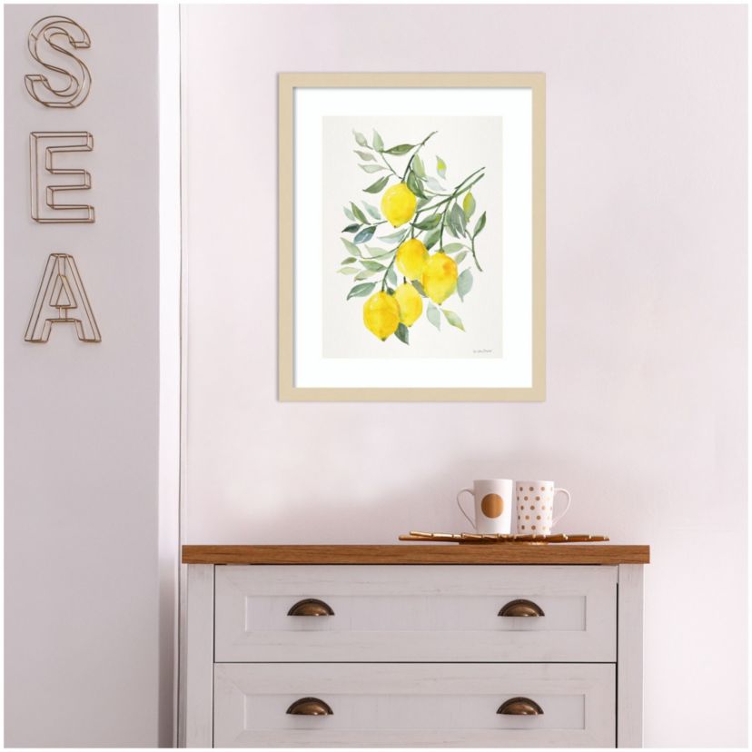 Lemon Citrus Framed Wall Art Print