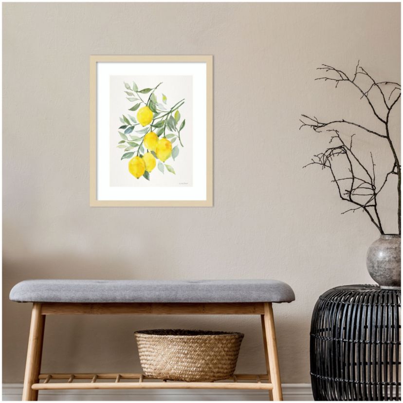 Lemon Citrus Framed Wall Art Print