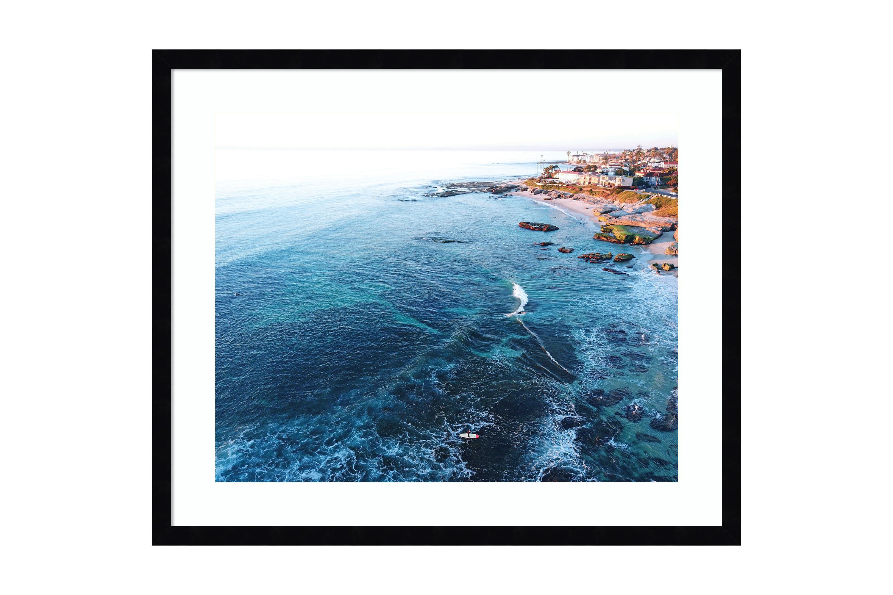 California 8 Framed Wall Art Print
