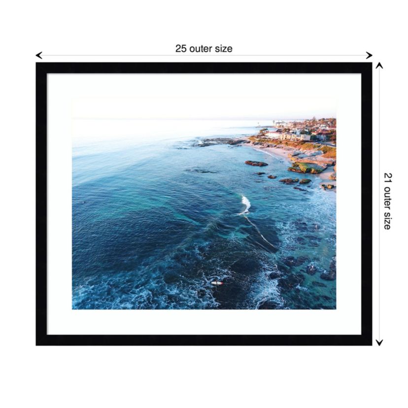 California 8 Framed Wall Art Print