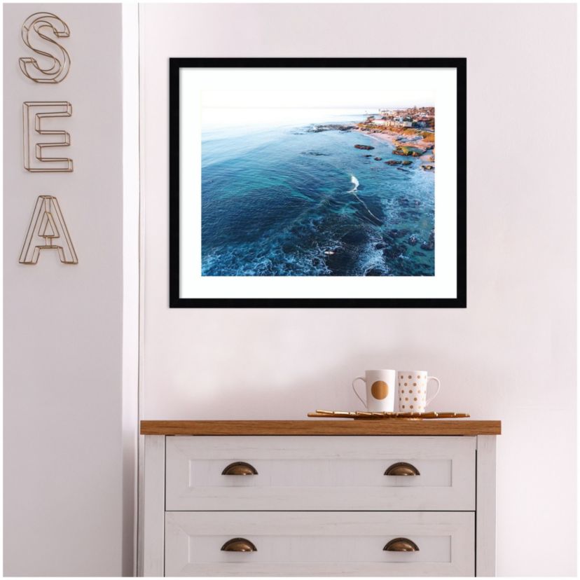 California 8 Framed Wall Art Print