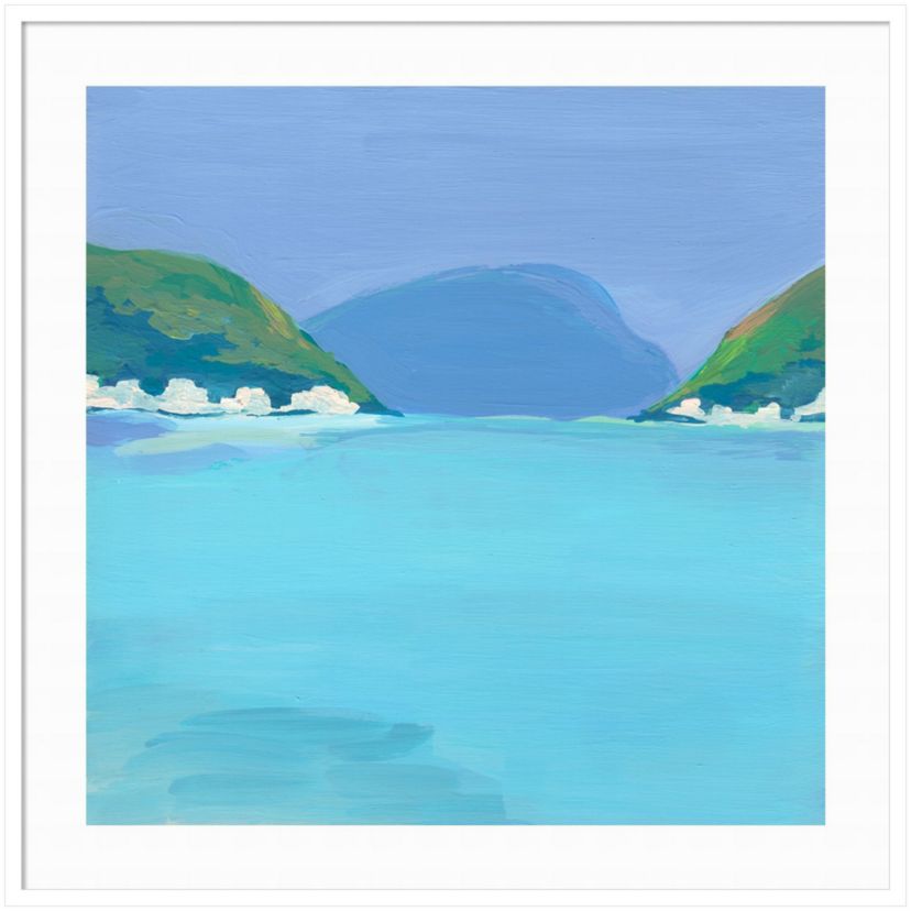 Lake View Framed Wall Art Print