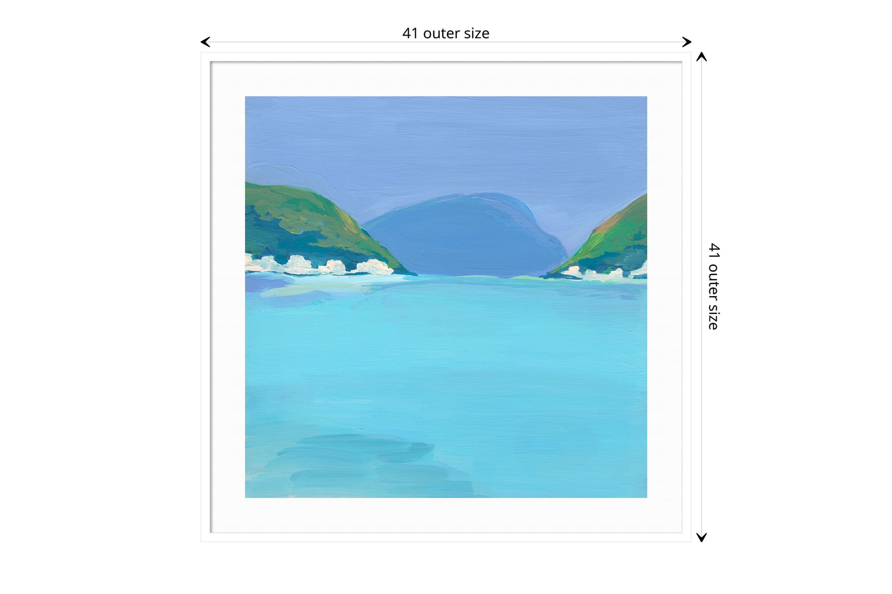 Lake View Framed Wall Art Print