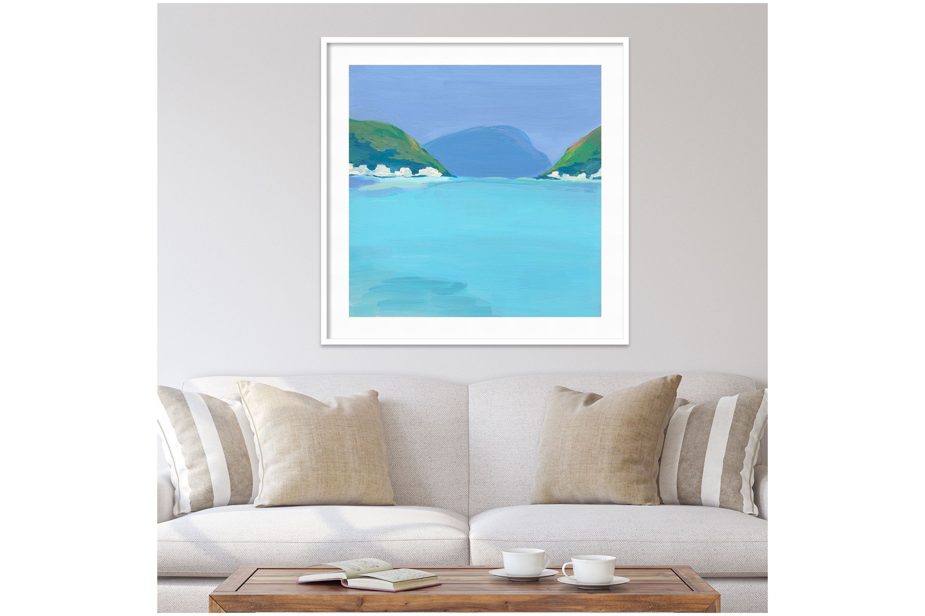 Lake View Framed Wall Art Print