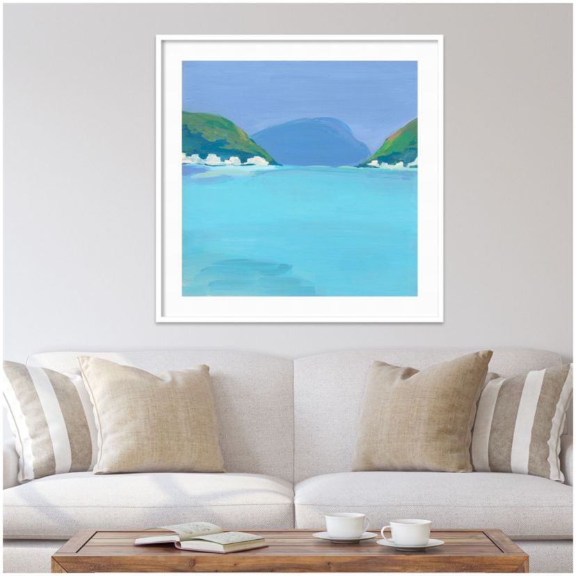 Lake View Framed Wall Art Print