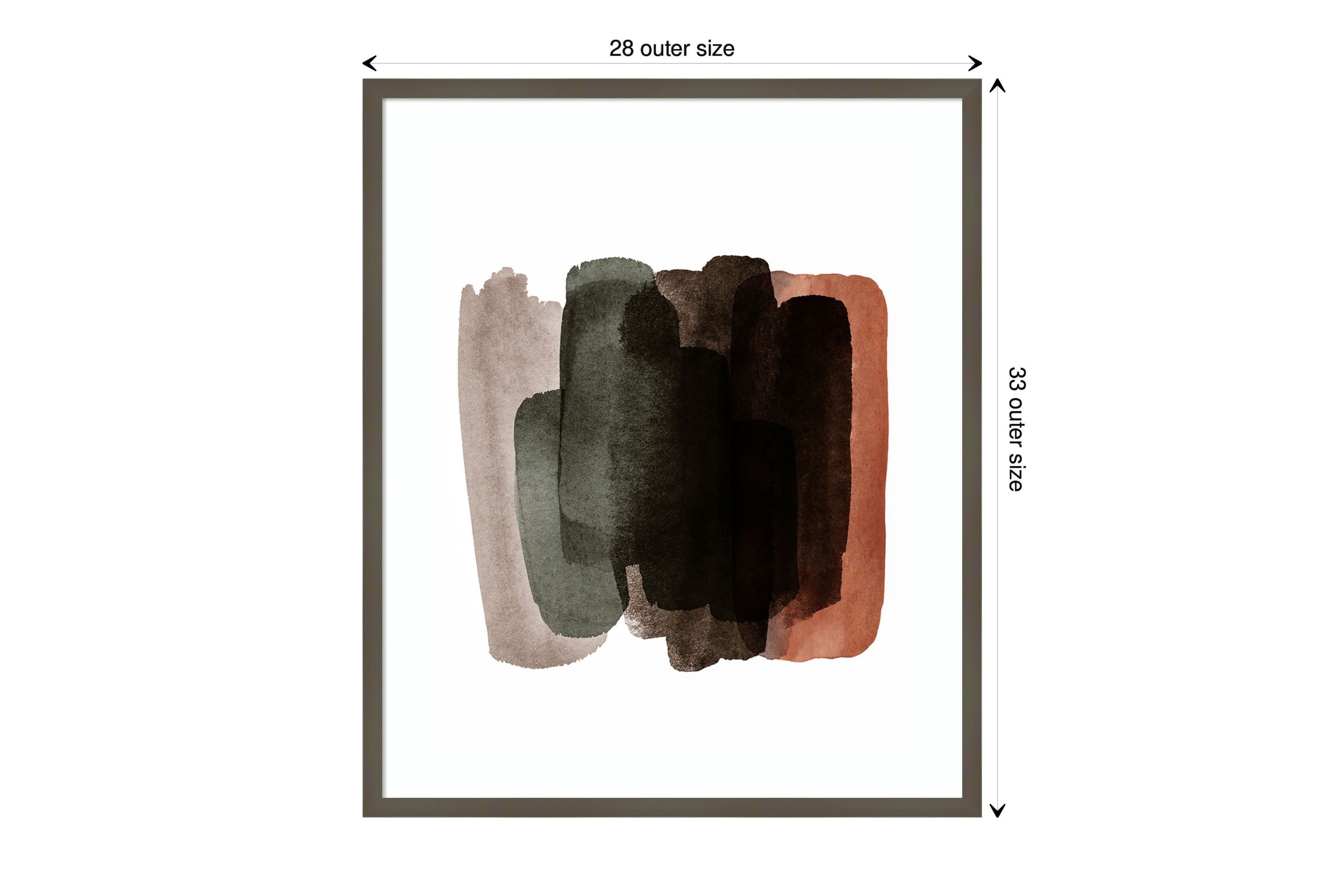 Warm Abstract I Framed Wall Art Print