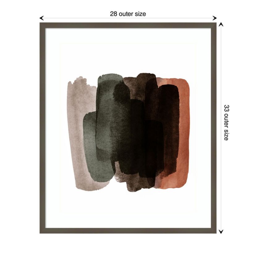 Warm Abstract I Framed Wall Art Print