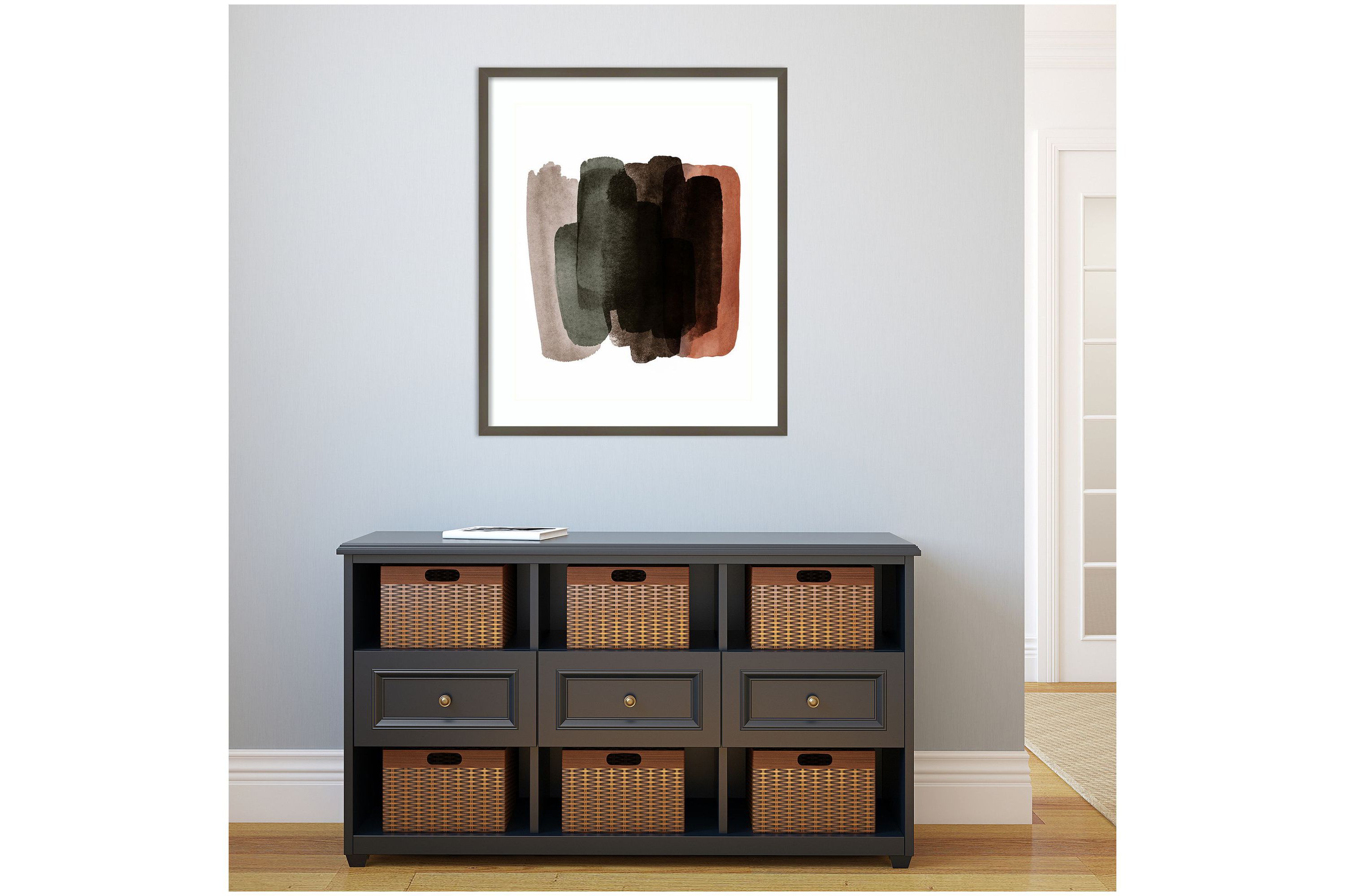 Warm Abstract I Framed Wall Art Print