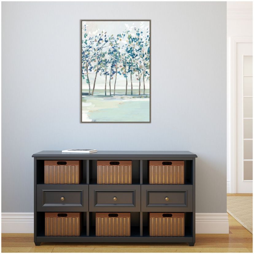 Blue Tree Ridge I Framed Canvas Wall Art Print