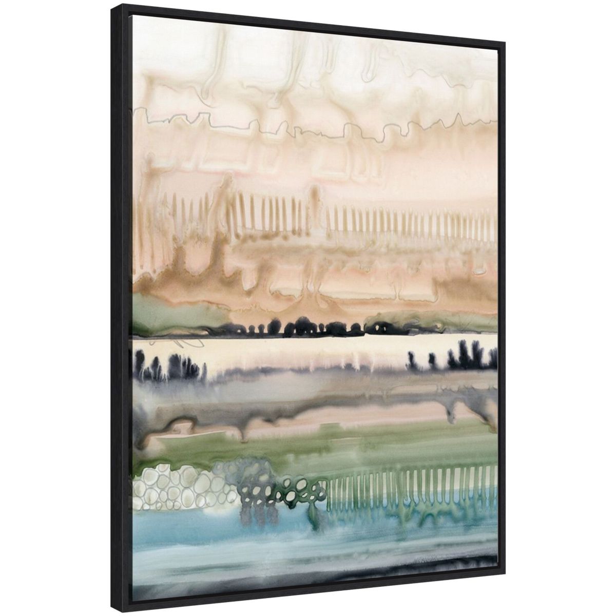 Mesa Horizon Strata I Framed Canvas Wall Art Print