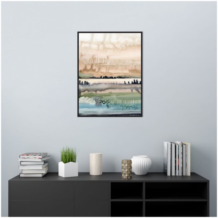 Mesa Horizon Strata I Framed Canvas Wall Art Print