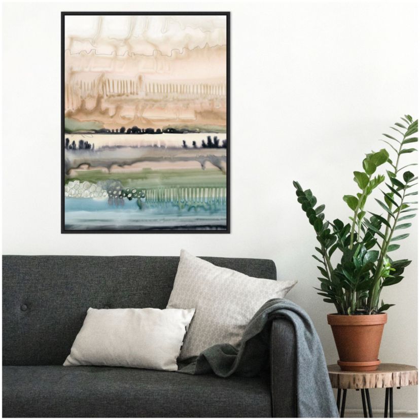 Mesa Horizon Strata I Framed Canvas Wall Art Print